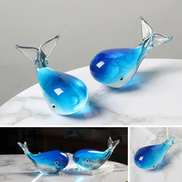 Fascinating Luminous Whale Glass Crafts